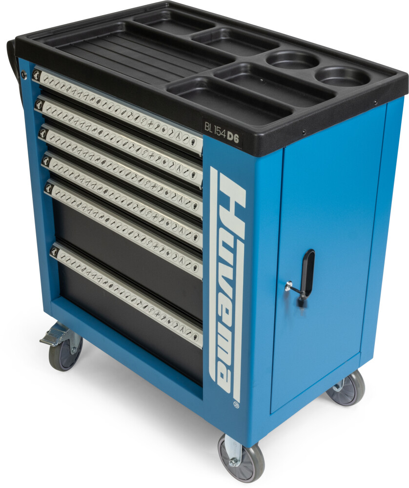 Tool trolley - 154 pieces