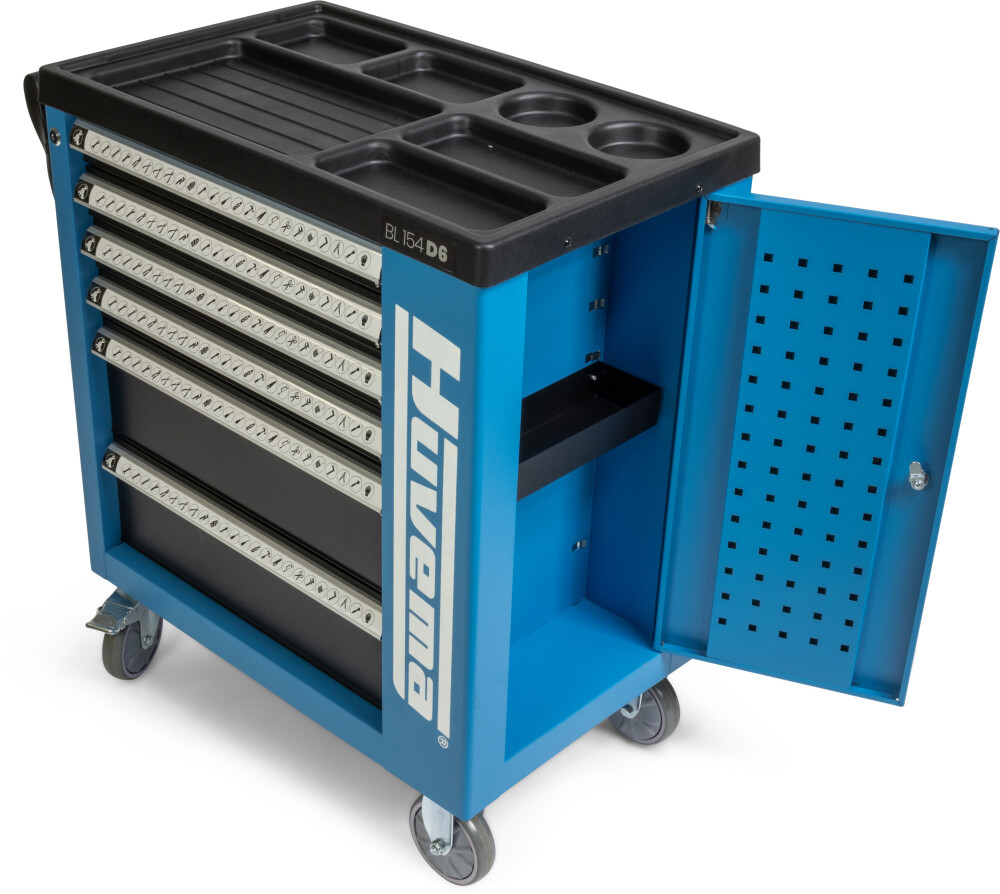 Tool trolley - 154 pieces