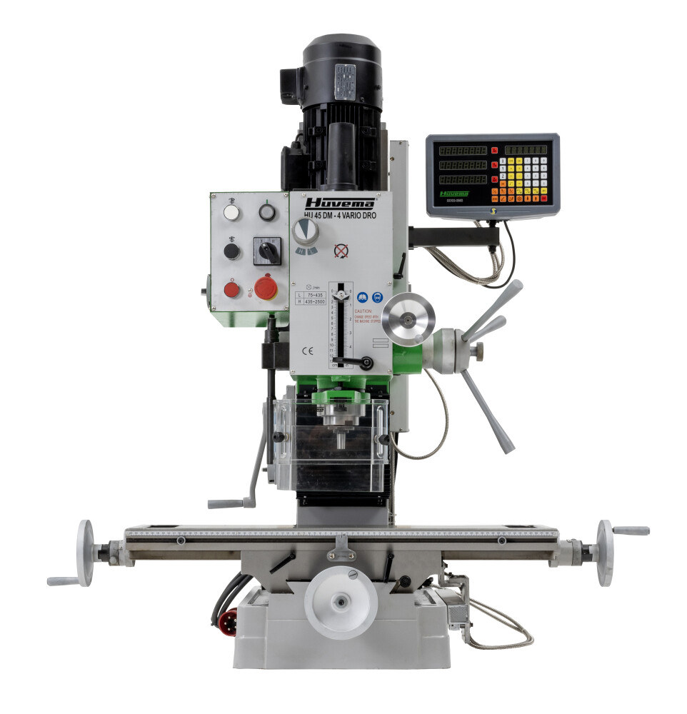 Tandwiel boorfreesmachine met digitale uitlezing