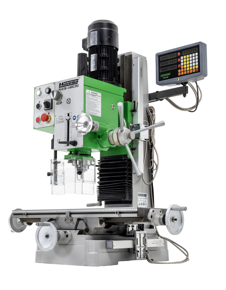 Tandwiel boorfreesmachine met digitale uitlezing