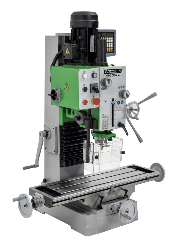 Tandwiel boorfreesmachine met digitale uitlezing