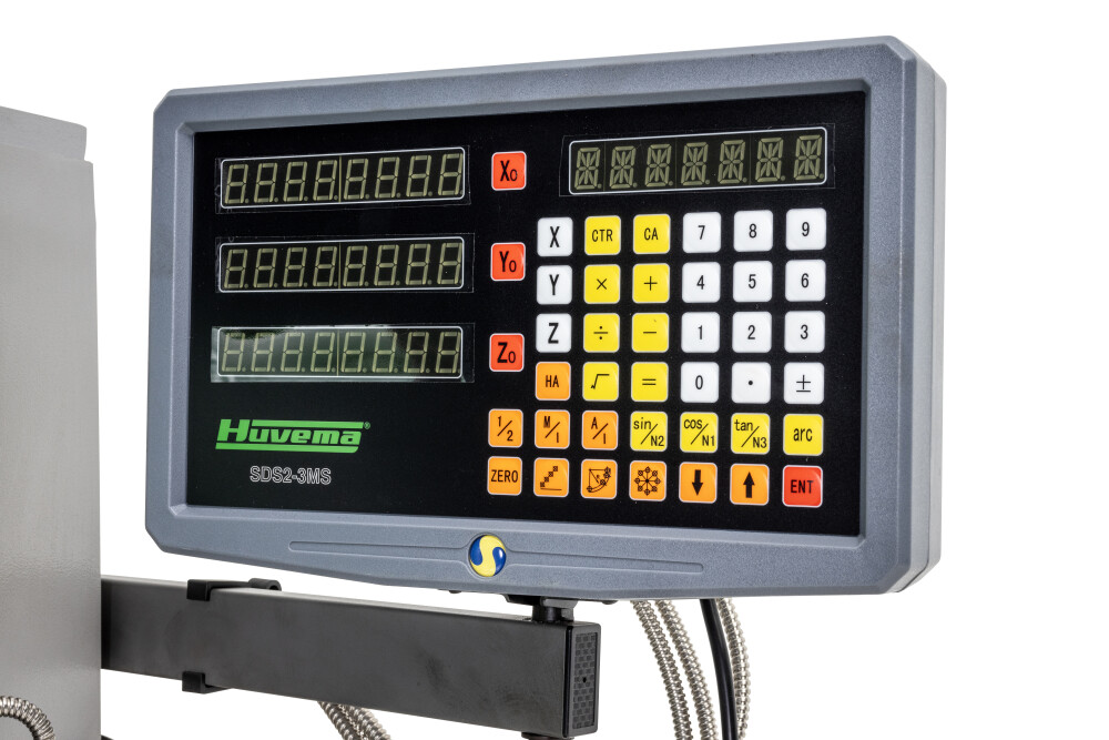 Tandwiel boorfreesmachine met digitale uitlezing