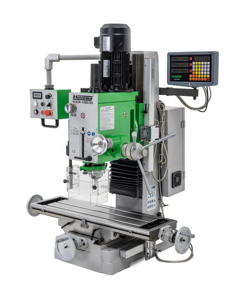 Gear-head milling machine with digital readout and variable speed