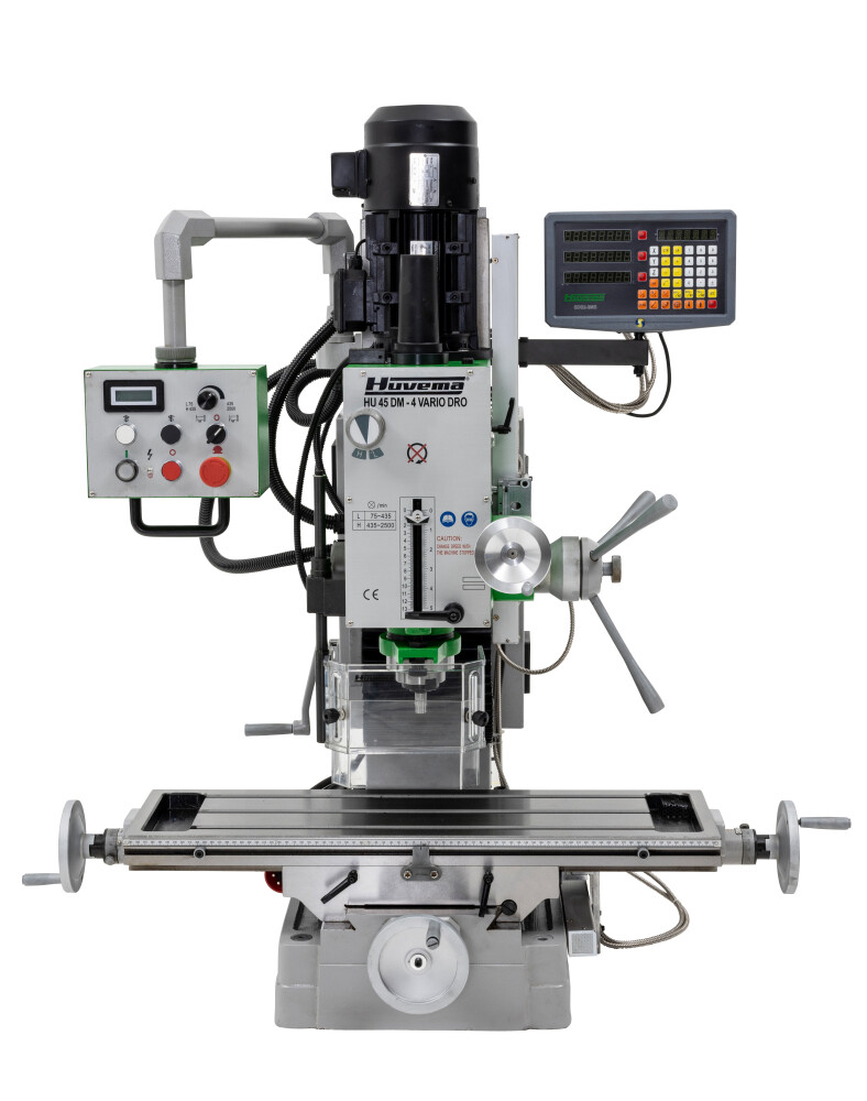 Gear-head milling machine with digital readout and variable speed