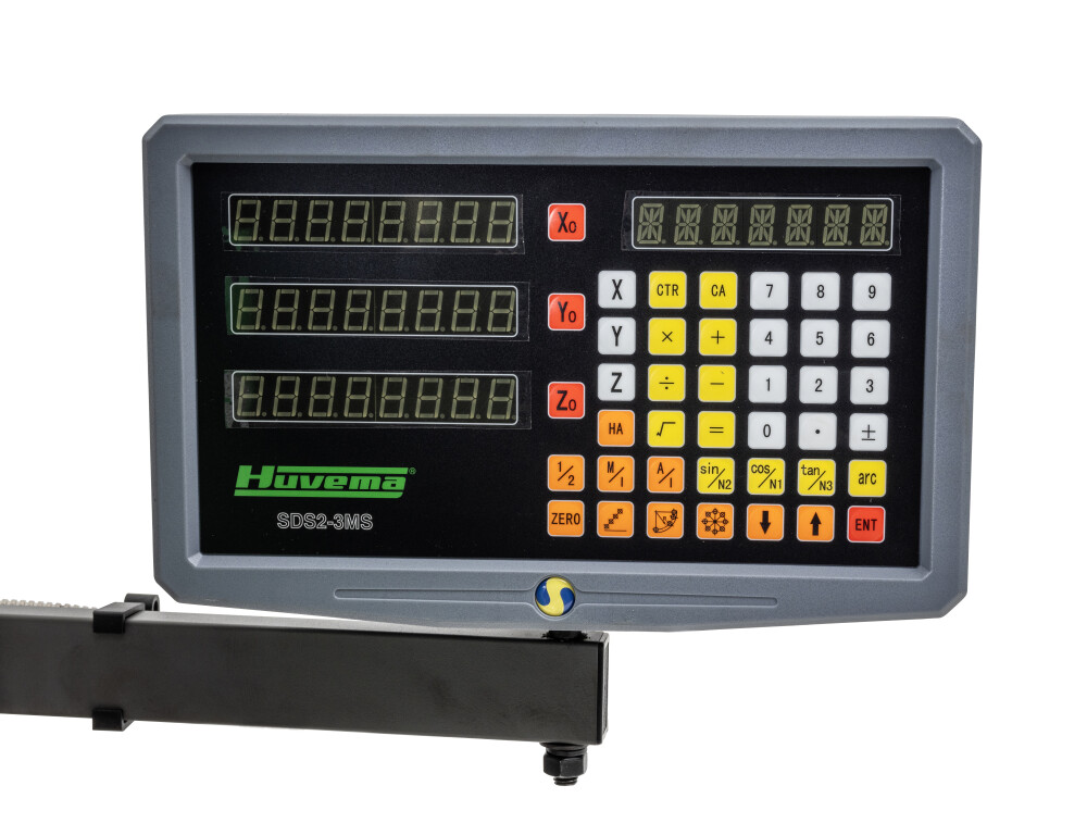 Tandwiel boorfreesmachine met digitale uitlezing