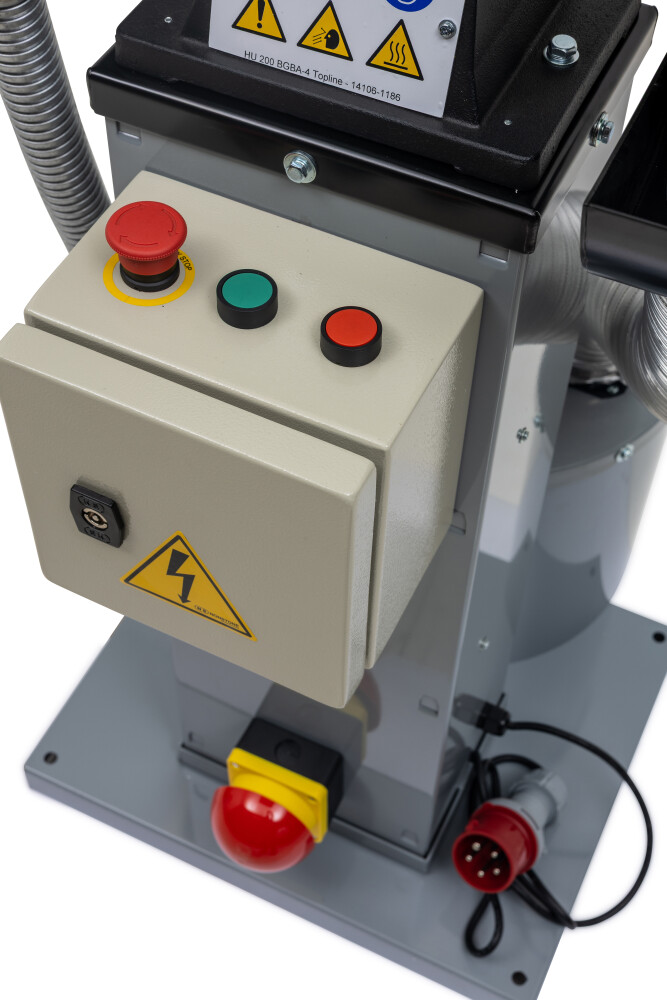 Slijpmachine met onderstel inclusief rem en afzuiging