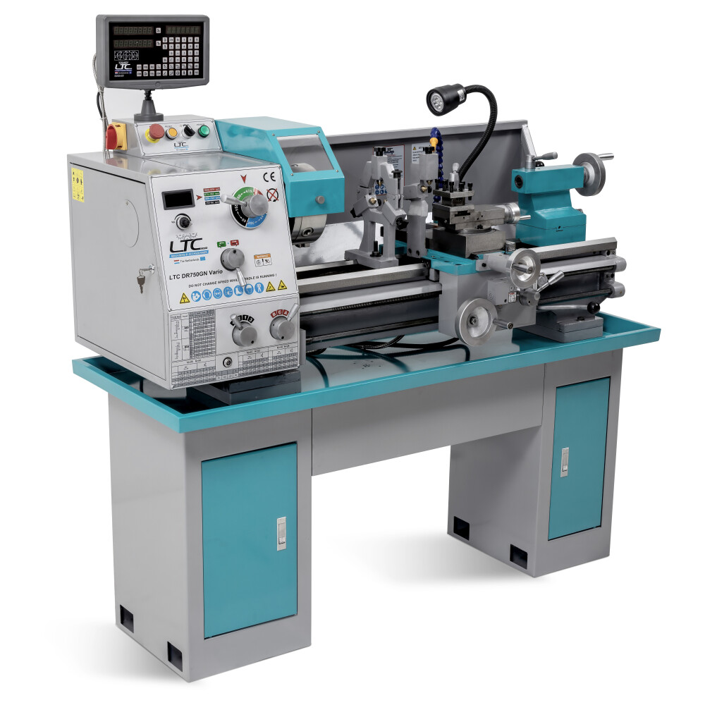 Draaibank 360x750 mm met digitale uitlezing