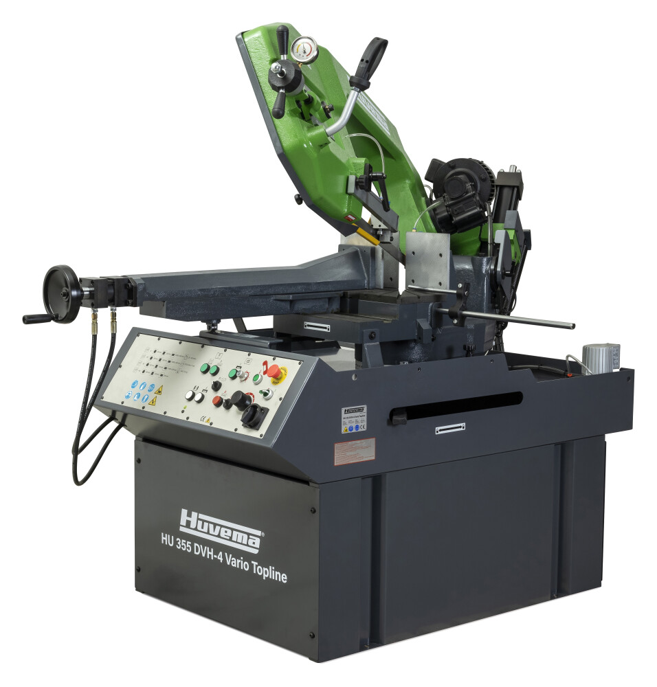 Bandzaagmachine 355 mm met variabel toerental én automatische klemming