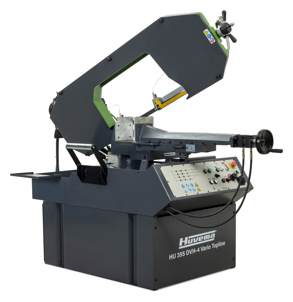 Bandzaagmachine 355 mm met variabel toerental én automatische klemming