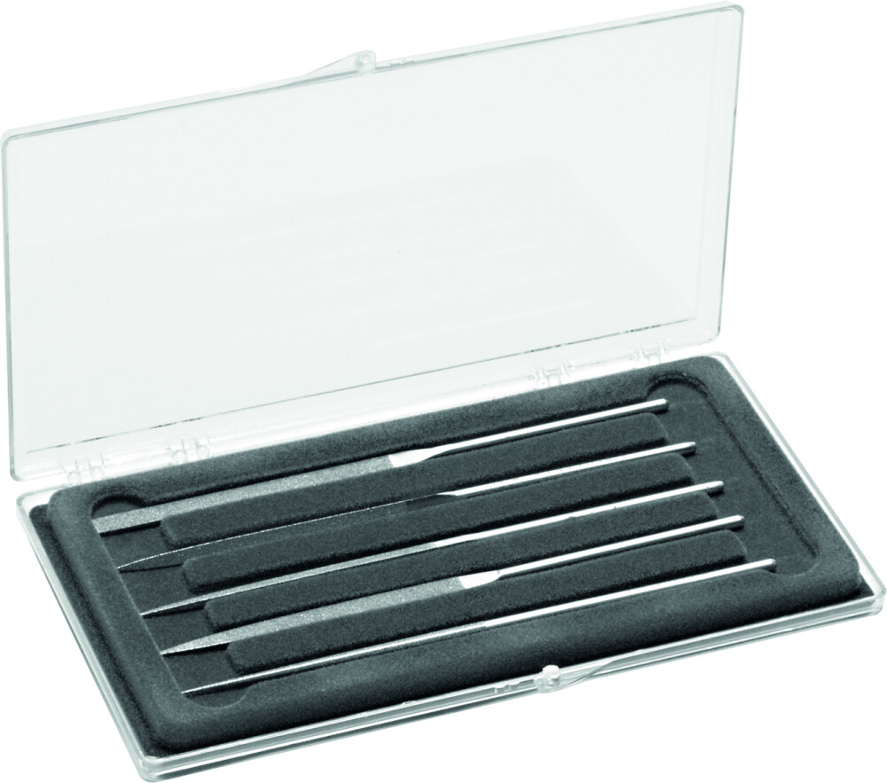 Set with 5 Hard chrome diamond needle files