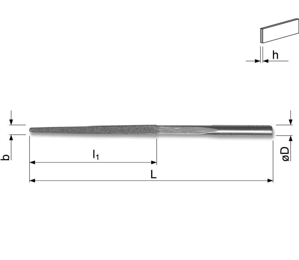 Hardchromium Diamond file
