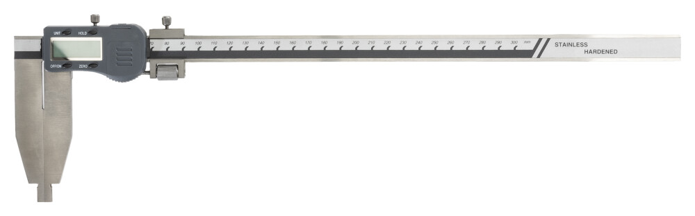 Digital control caliper with fine adjustment