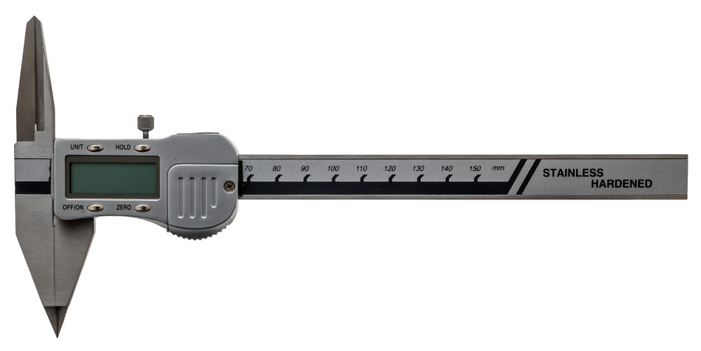Digitale schuifmaat met spitse bek en lange punten 150mm