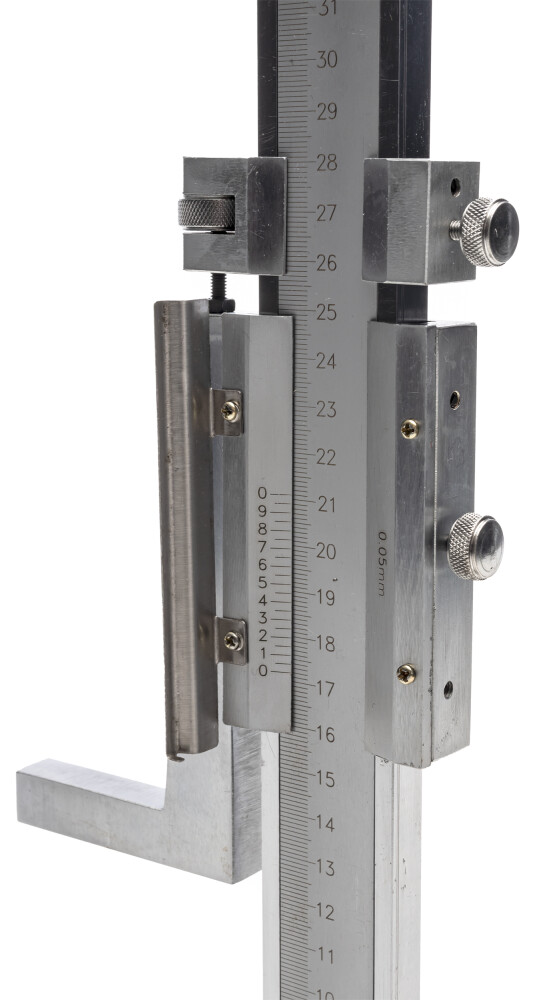 Height and marking gauge with magnifier, nonius 1/20