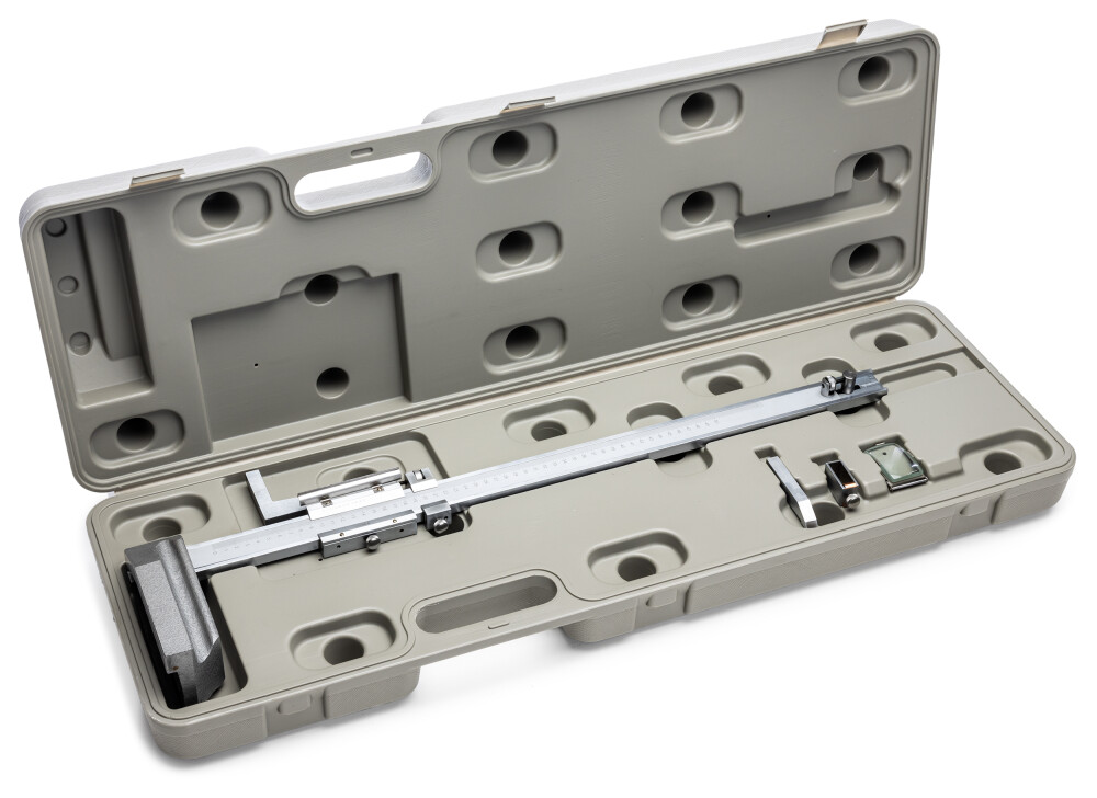 Height and marking gauge with magnifier, nonius 1/20
