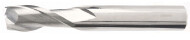 Solid carbide end mills with flat type & medium & 2 flute   for general purpose of pre-hardened steels, tool steels,    alloy steels and carbon steels