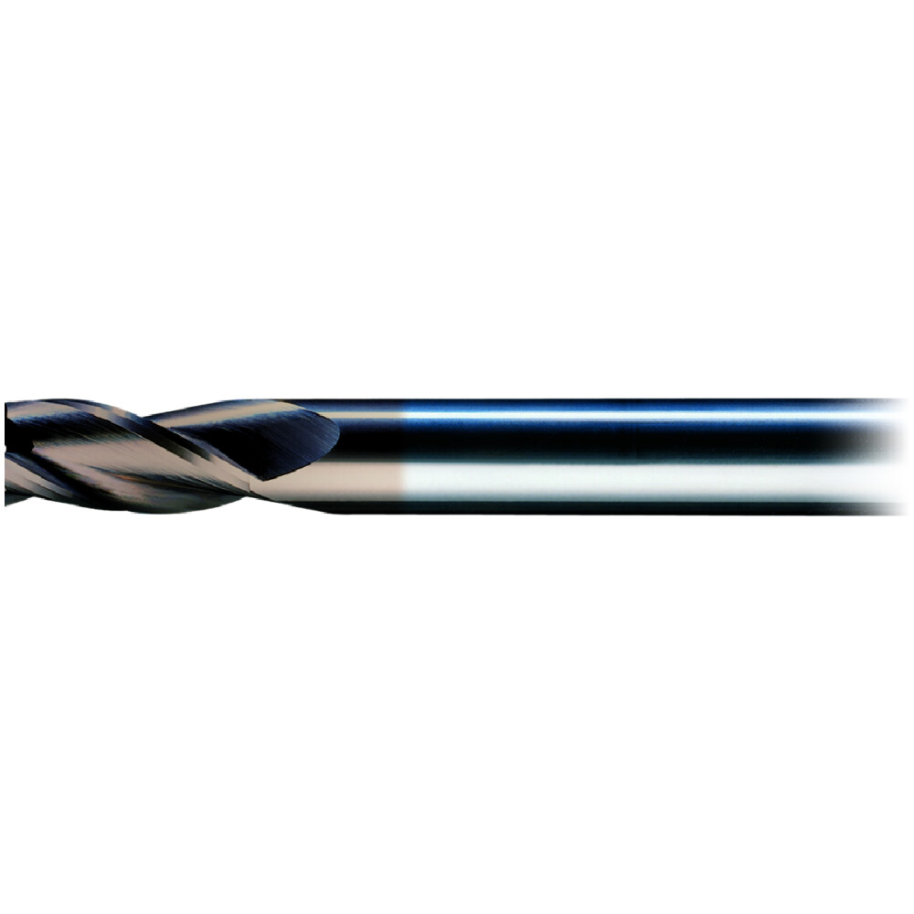Solid carbide 3-flute cutter 3.0 mm, TiAlN coated