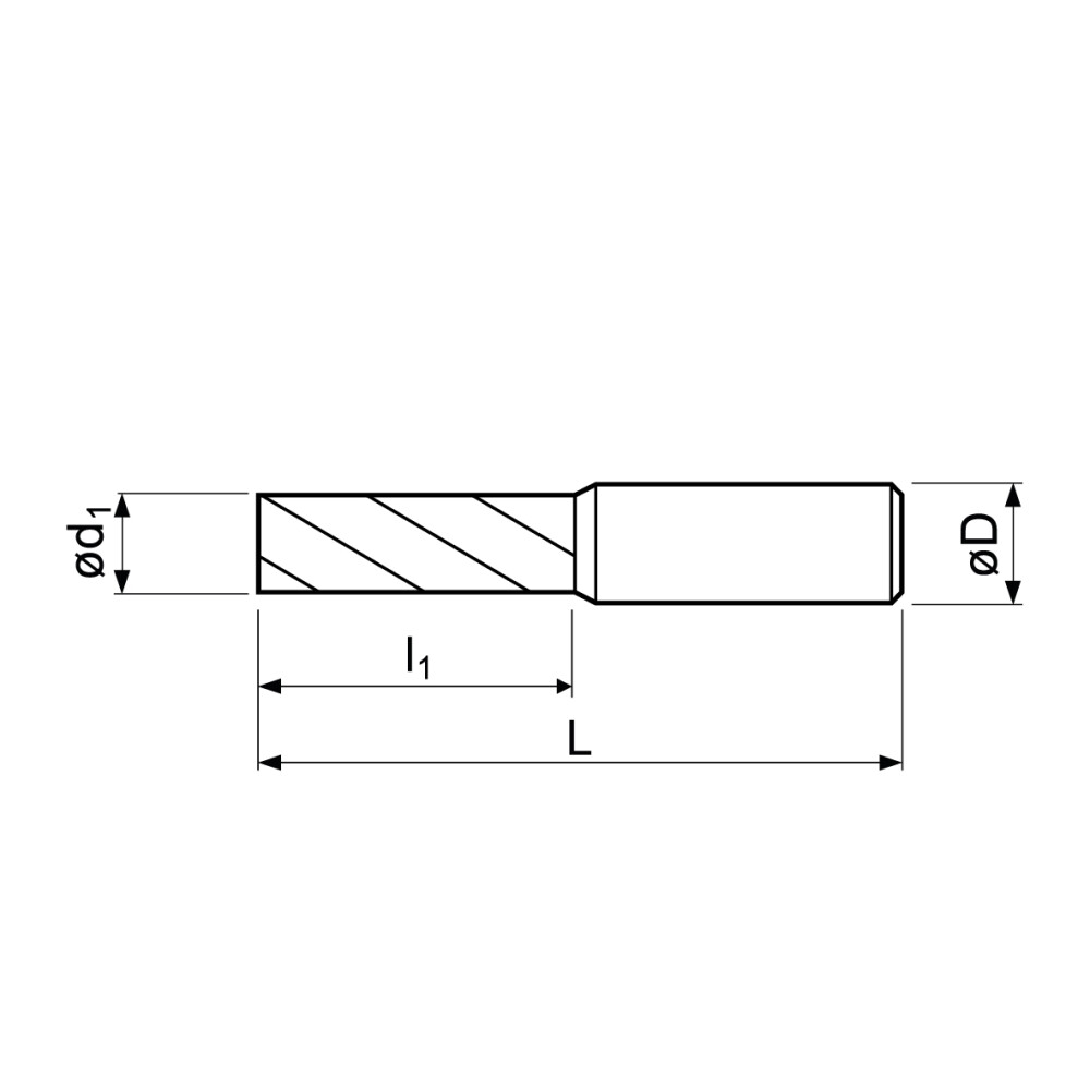Hardmetaal 4-snijder 3,5mm