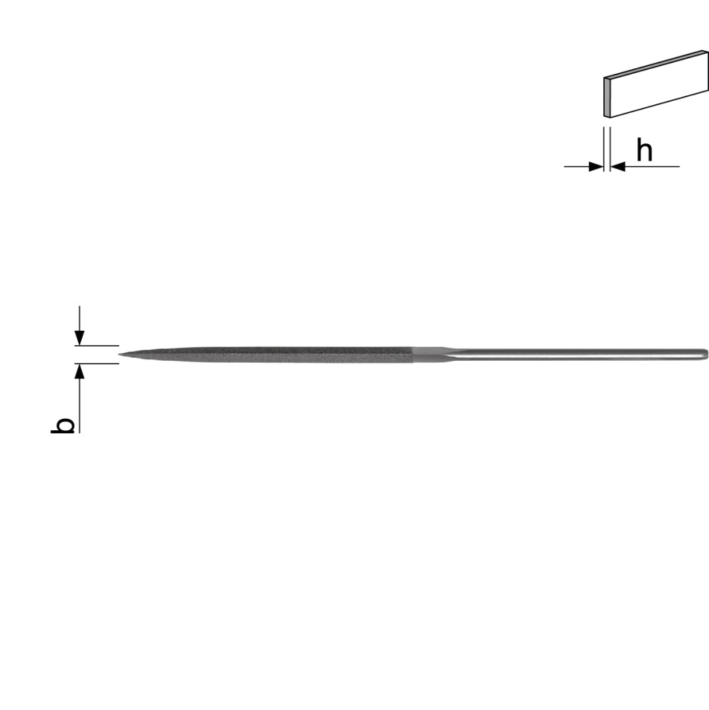 Hardchromium diamond needle files