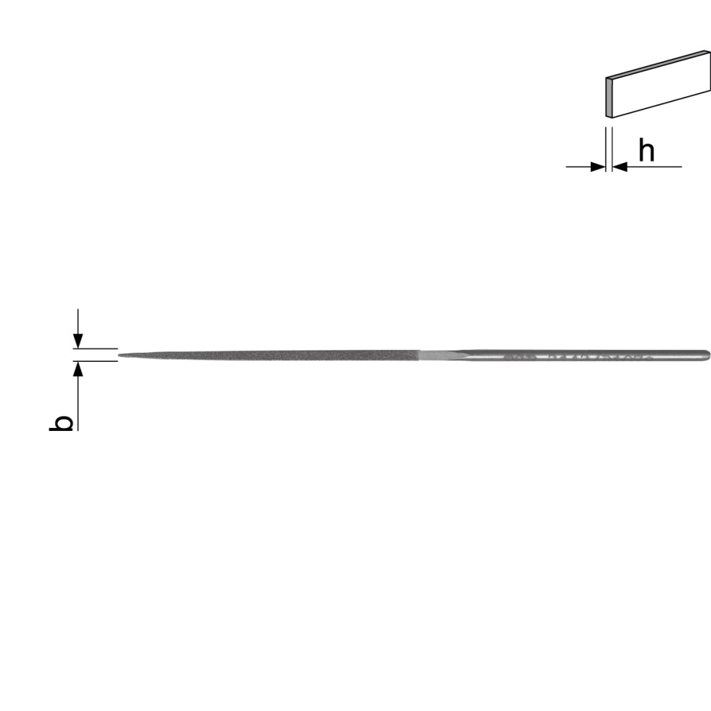 Hardchromium diamond needle files