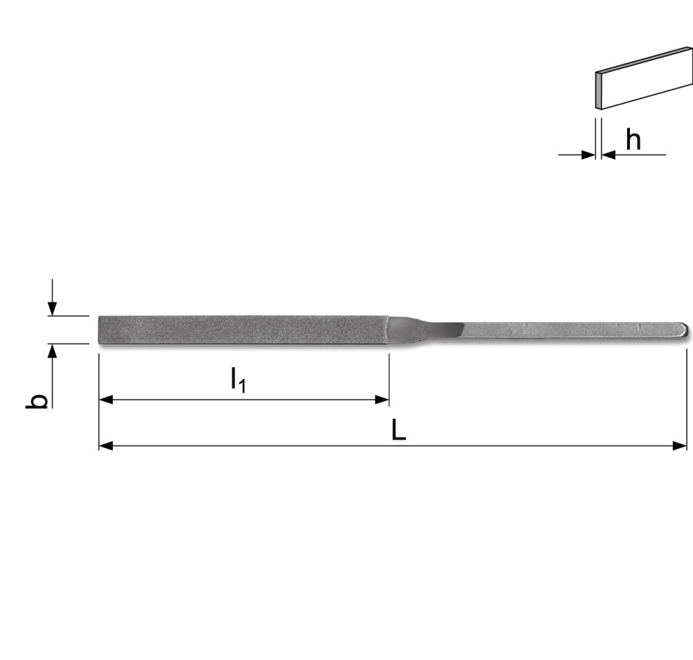 Robust hard chrome diamond file