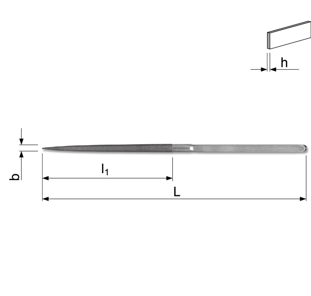 Robust hard chrome diamond file