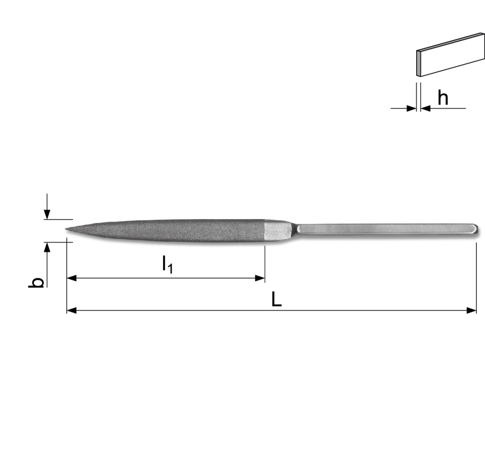 Robust hard chrome diamond file
