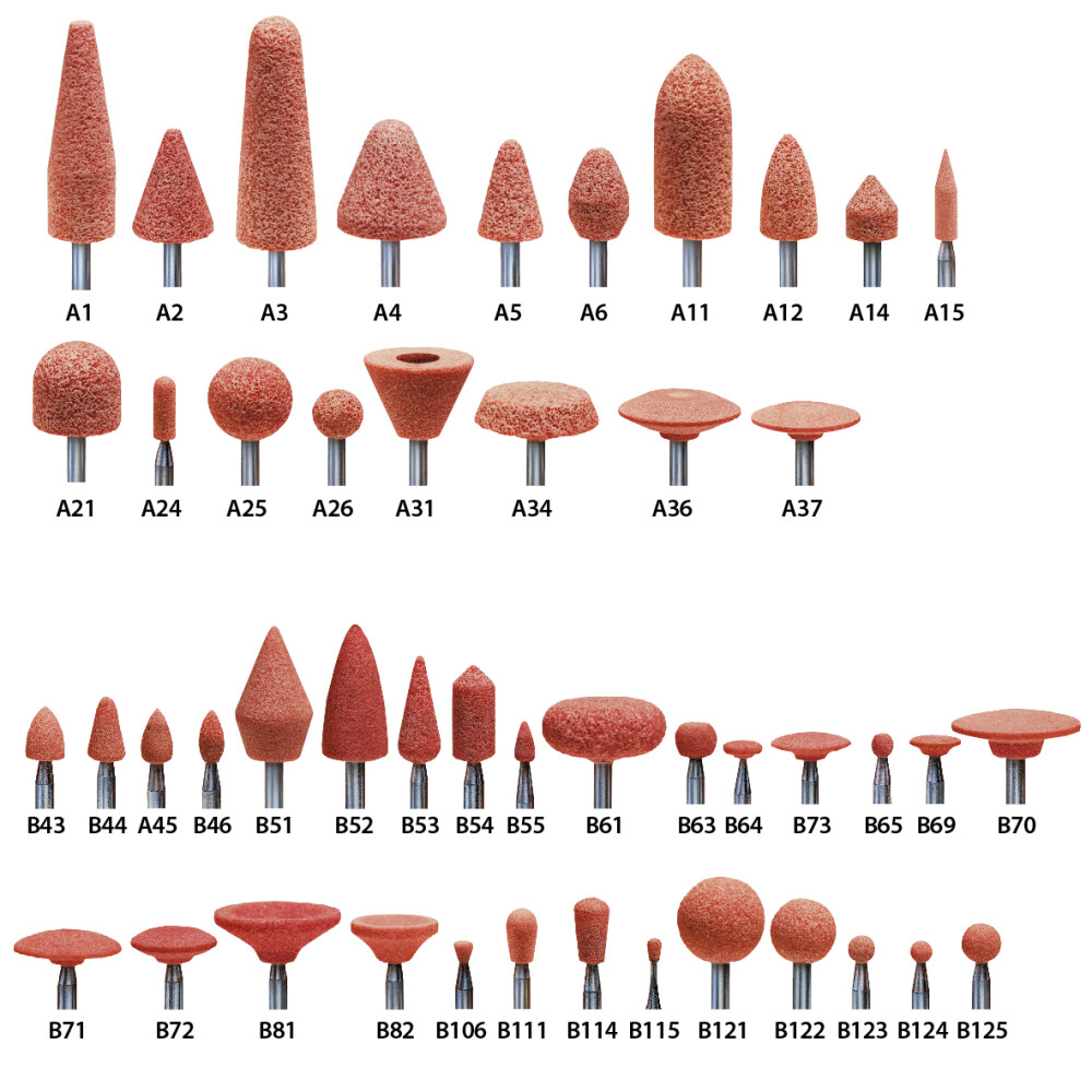 Mounted points, special shapes SERIES A