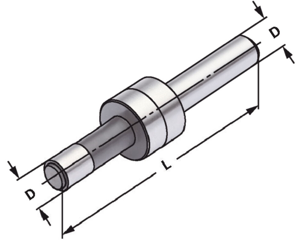 2D Kantentaster mechanisch met parallel contactpunt Ø 10 mm