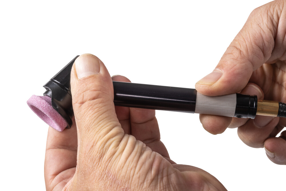 Mini air angle grinder
