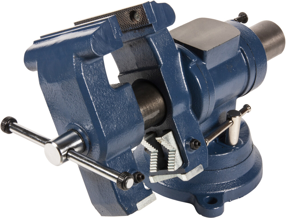 Rotating base and head bench vise