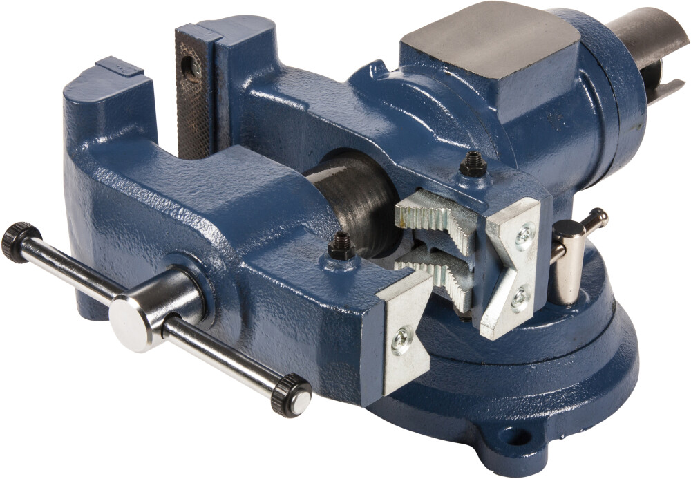 Rotating base and head bench vise