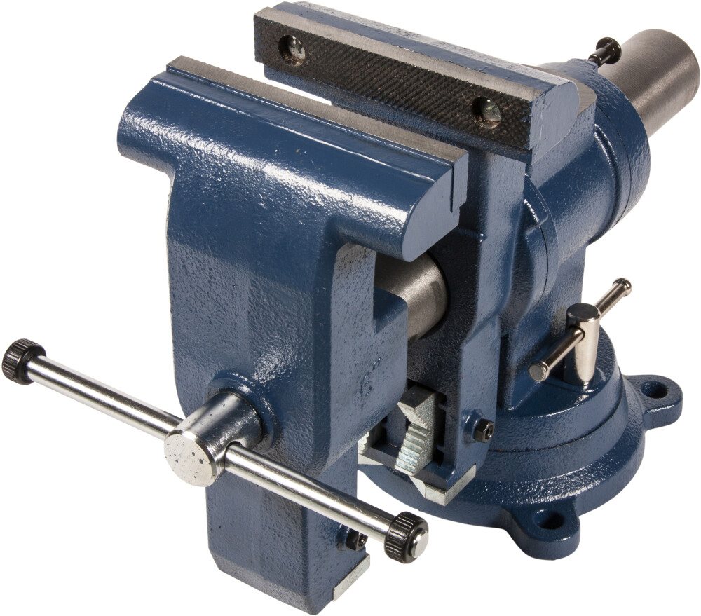 Rotating base and head bench vise