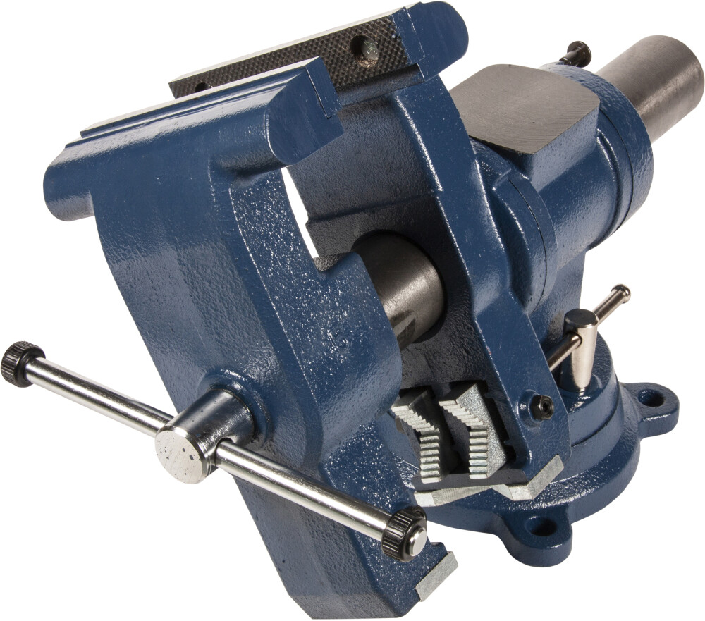 Rotating base and head bench vise