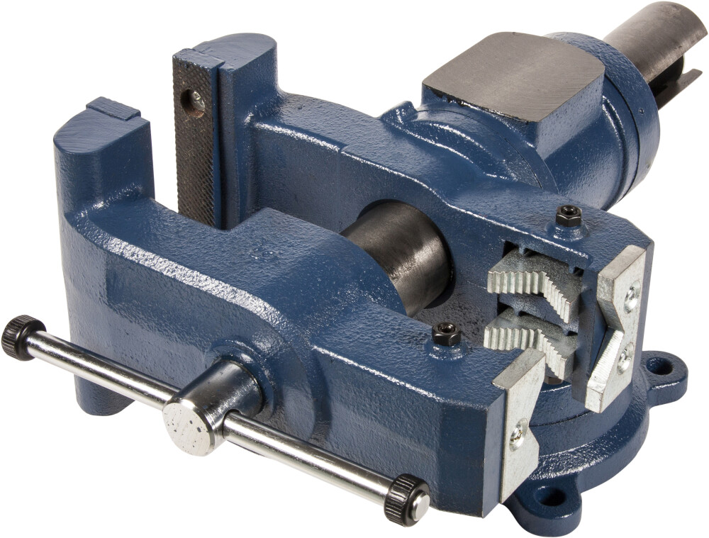 Rotating base and head bench vise