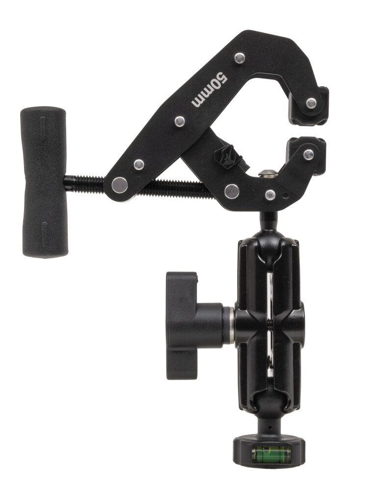 Pince en C avec bras de verrouillage pour support tablette/smartphone