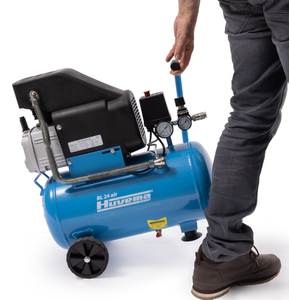 Oliegesmeerde luchtcompressor 24 liter