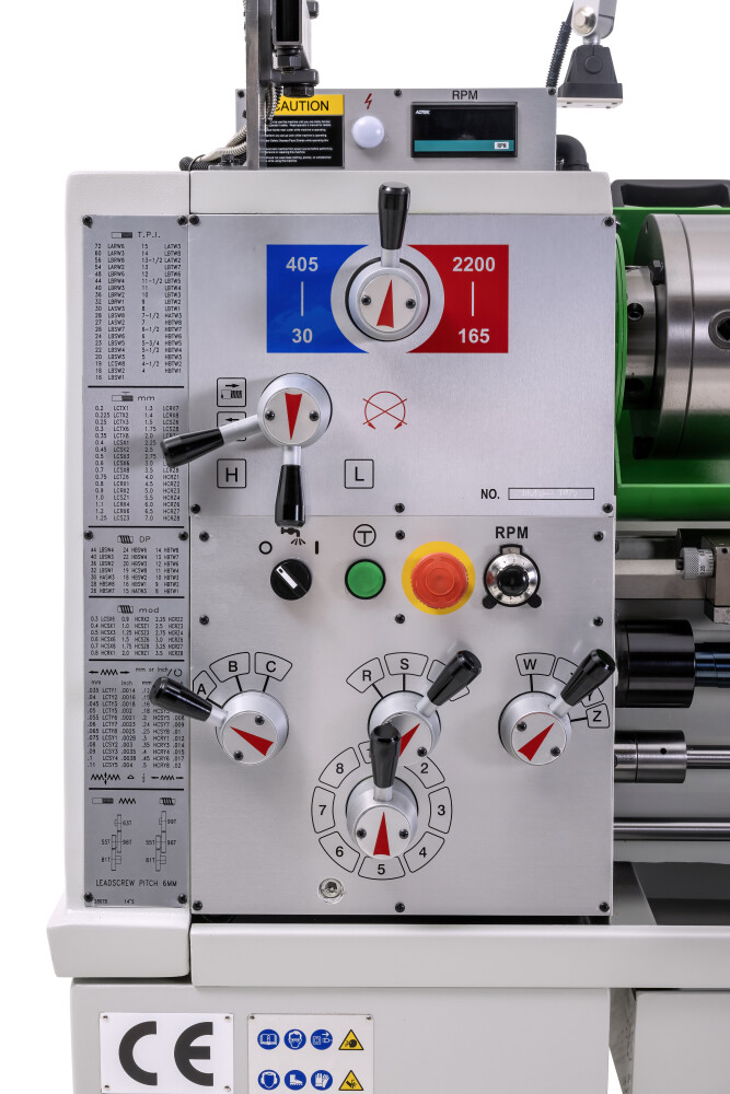 Draaibank 360x750 mm met variabel toerental