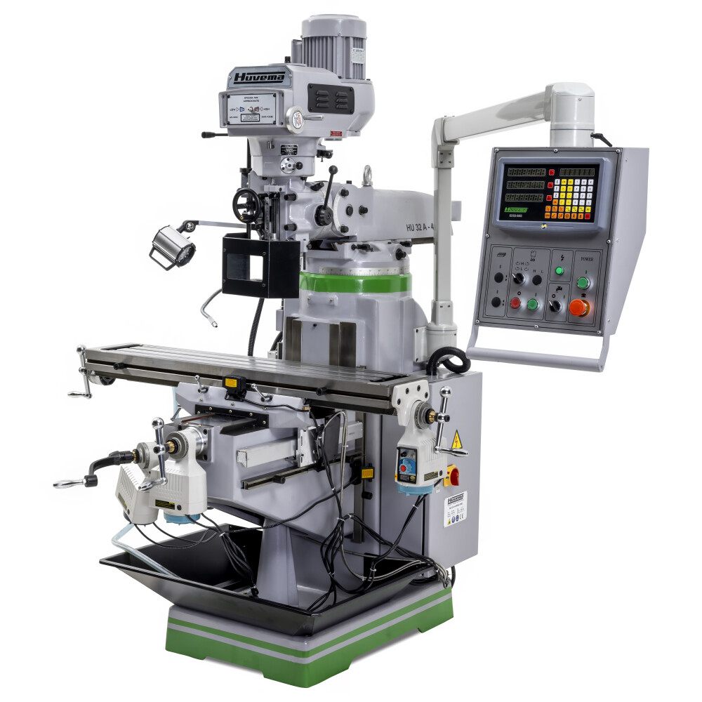 Torenfreesmachine ISO40 met digitale uitlezing en 3 assige voeding