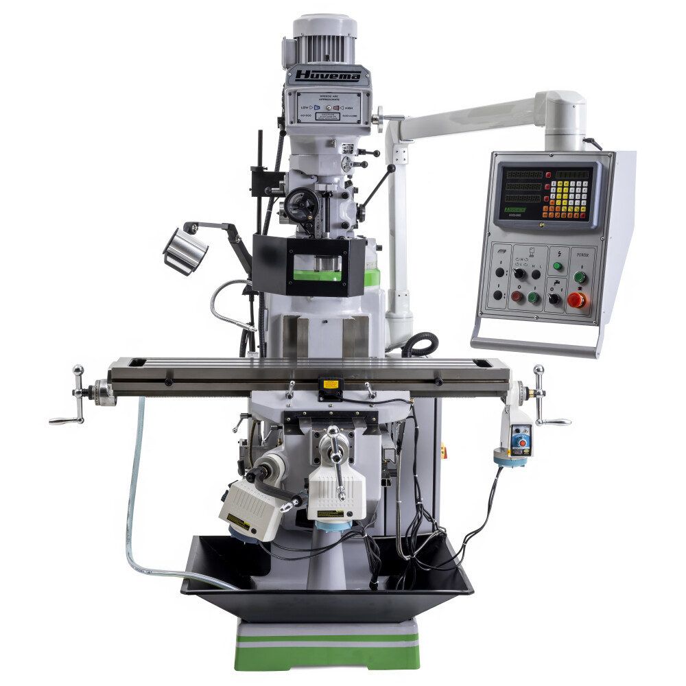 Torenfreesmachine ISO40 met digitale uitlezing en 3 assige voeding