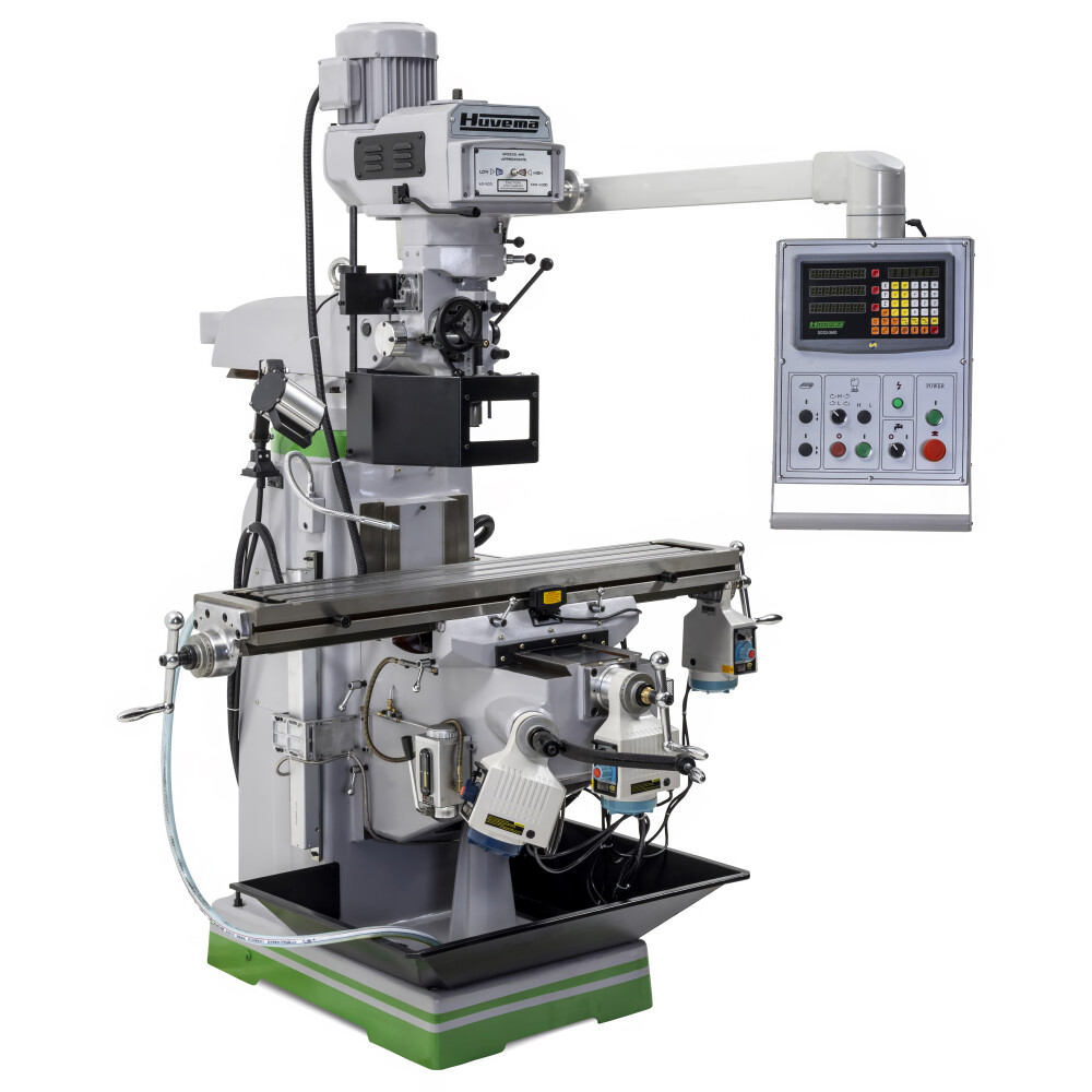 Torenfreesmachine ISO40 met digitale uitlezing en 3 assige voeding