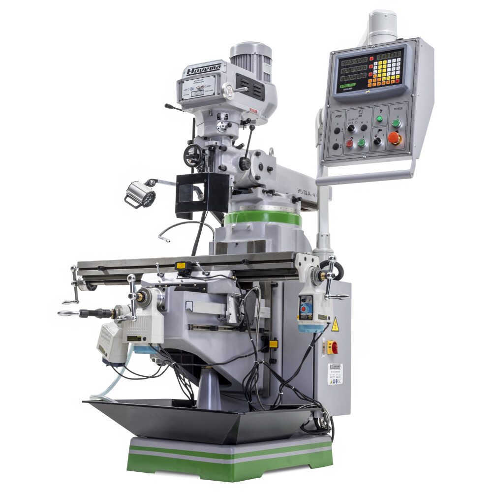 Torenfreesmachine ISO40 met digitale uitlezing en 3 assige voeding