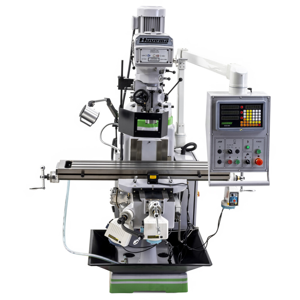 Torenfreesmachine ISO40 met digitale uitlezing en 3 assige voeding