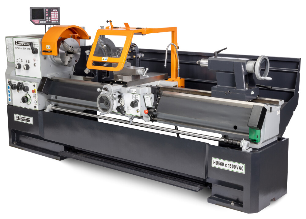 Draaibank 560x1500 mm met digitale uitlezing en variabel toerental