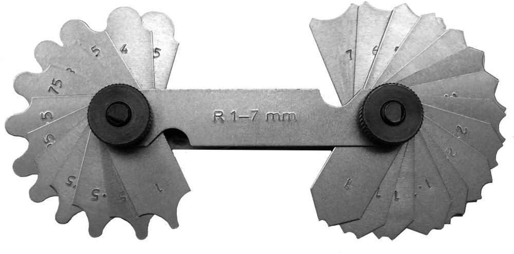 Radienschablonen aus Normalstahl oder Inox