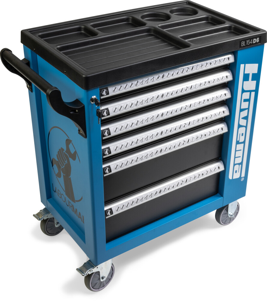 Tool trolley - 154 pieces