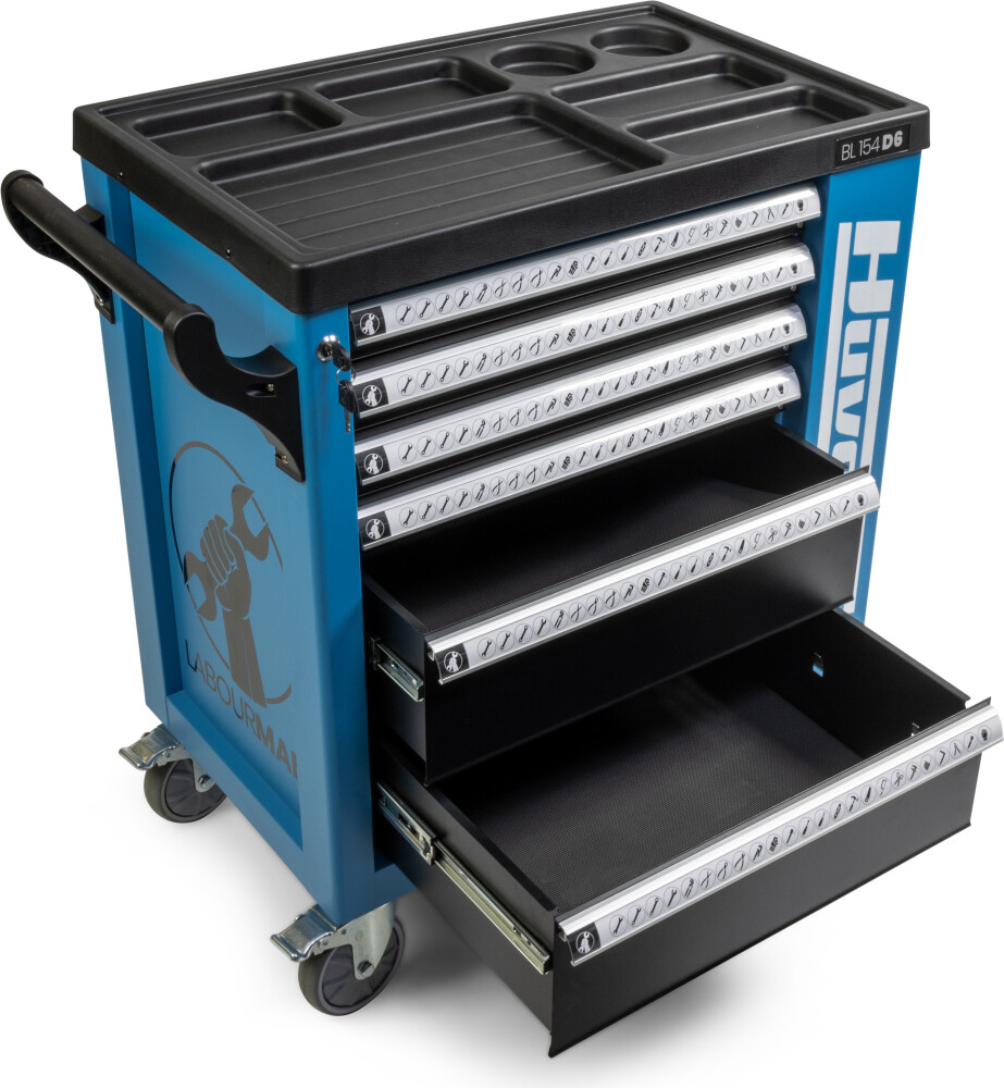 Tool trolley - 154 pieces