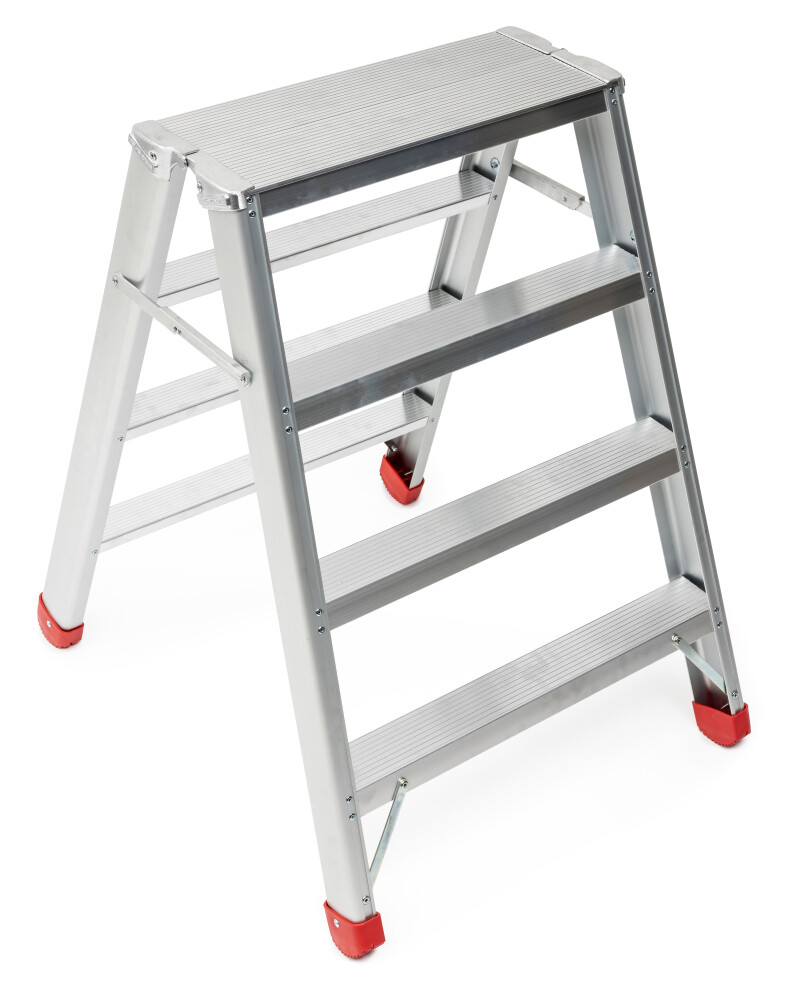 Industrial stepladder double-sided 2x4 steps XL