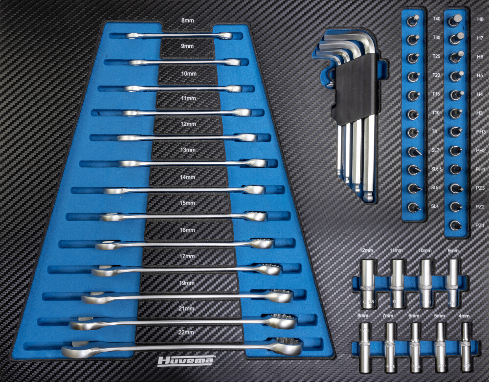 Tool trolley - 154 pieces