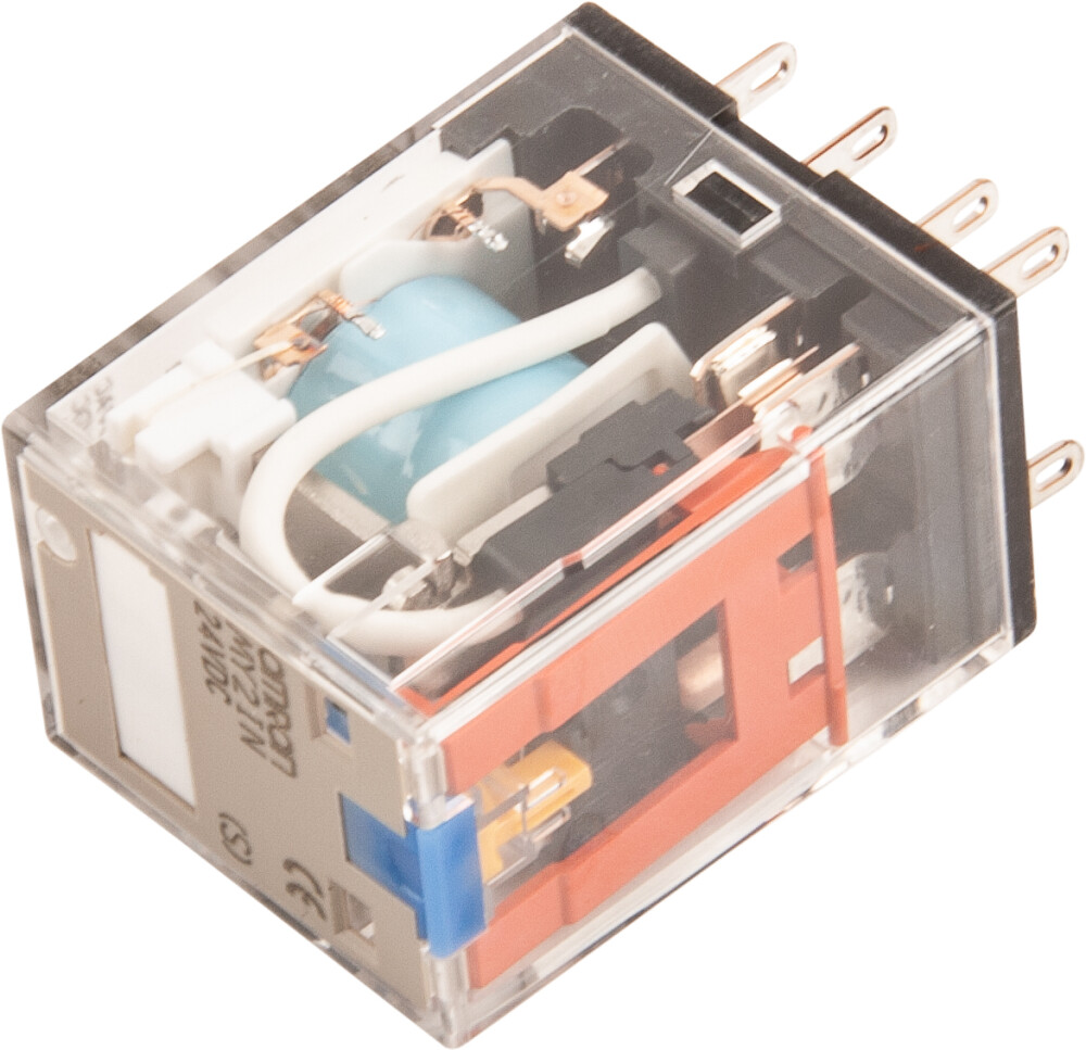 Steckrelais 2-polig + LED 24 VDC